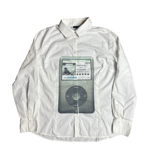 Iced out castles button up shirt